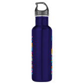 Bouteille D'eau Fun Whimsic Psychedelic Voilier (Dos)