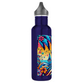 Bouteille D'eau Fun Whimsic Psychedelic Voilier (Gauche)