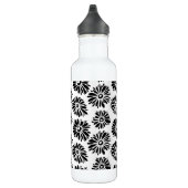 Bouteille D'eau Funky Black et blanc floral (Droite)