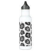 Bouteille D'eau Funky Black et blanc floral (Gauche)