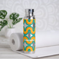 Funky Eclectic Retro Demi Cercles Art Motif