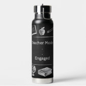 Bouteille D'eau Funky White Chalk Blackboard Enseignant élémentair (Gym)