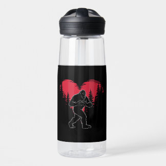 Bouteille D'eau Funny Bigfoot in Love Heart Happy Valentine's Day