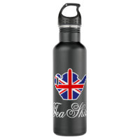 Funny British Tea Shirt UK teapot Union Jack flag