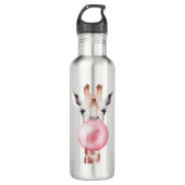 Bouteille D'eau Funny Bubblegum Giraffe (Devant)