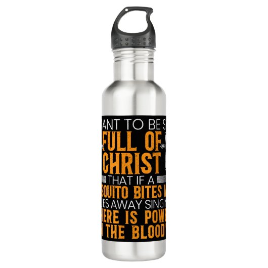 Bouteille D'eau Funny Christian Religious Servant of God Faithful (Devant)