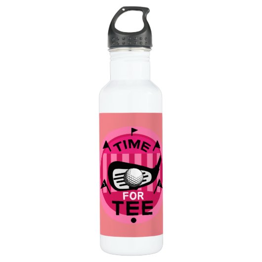Bouteille D'eau Funny Femme Golfers Pros Fanatics de golf (Devant)