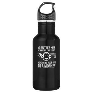 Bouteille D'eau Funny Firearm Slogan Design for Gun Collectors