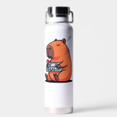 Bouteille D'eau Funny Gaming Thermos – Capybara Retro Style (Arrière)