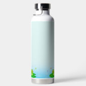 Bouteille D'eau Funny Happy Frogs et Good Vibes Only Text (Droite)