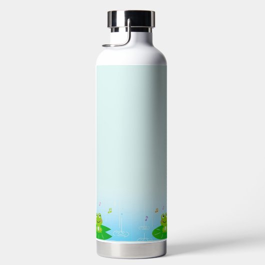 Bouteille D'eau Funny Happy Frogs et Good Vibes Only Text (Droite)