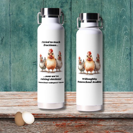 Bouteille D'eau Funny Homeschool poulet
