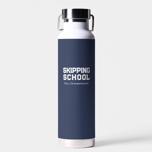 Bouteille D'eau Funny Homeschool Ski School (Avant)