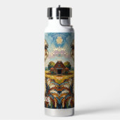 Bouteille D'eau Funny Impasto Ostrich on a Ranch Personalized (Gym)