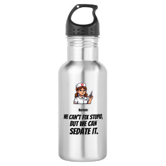 Bouteille D'eau Funny Nurse Stainless Steel Water Bottle 
