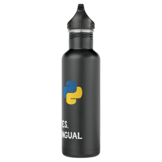 Bouteille D'eau Funny Python Java Programmateur Chemise Bilingue C (Droite)