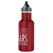Bouteille D'eau Funny Red White All Mars Trekking Adventure (Droite)