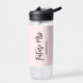 Bouteille D'eau Futur mariage Mrs Blush Rose  (Gauche)