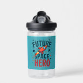 Bouteille D'eau Future Space Hero Retro Rockship Design (Avant)
