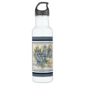 Bouteille D'eau G Bureau de création Fleur bleue (Devant)