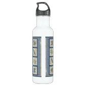 Bouteille D'eau G Bureau de création Fleur bleue (Dos)