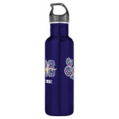 Bouteille D'eau Gahanna Lions Floral Personalized Stainless (Dos)