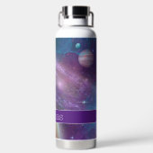 Bouteille D'eau Galaxie violette avec planètes (Plage)