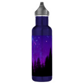 Bouteille D'eau Galaxy sur la forêt la nuit (Droite)