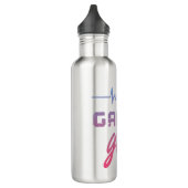 Bouteille D'eau Gamer Girl Heartbeat jeu (Gauche)