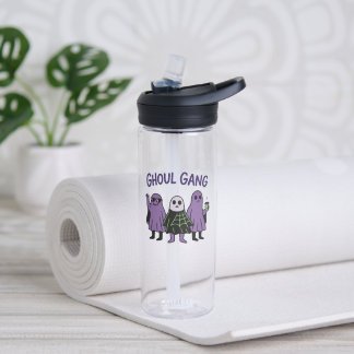 Bouteille D'eau Gang de goules squelette mignon yoga drôle d'Hallo
