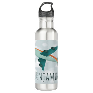 Bouteille D'eau Garçon mignonne et moderne avion bleu école pour e