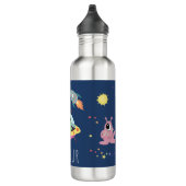 Bouteille D'eau Garçons Cute Blue Espace Alien École pour enfants (Droite)