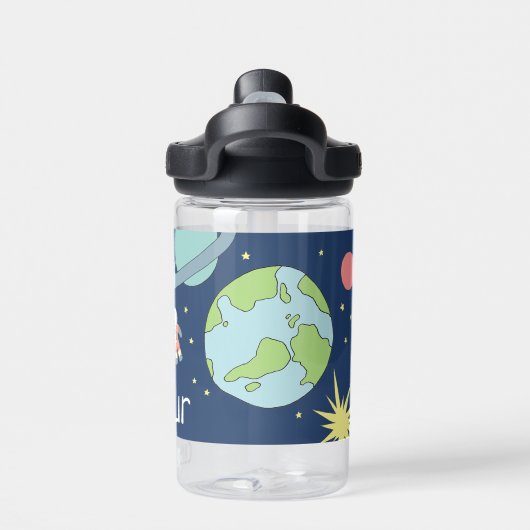 Bouteille D'eau Garçons Cute Blue Rocket Ship Space Kids School (Salle de sport)