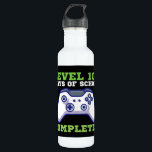 Bouteille D'eau Garçons Niveau 100 Jours D'École Terminé<br><div class="desc">100 Jours De Chemise D'École,  Pour Garçons Niveau Terminé Gamer</div>