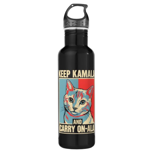 Bouteille D'eau Garder Kamala et transporter sur A-La Kamala Harri (Devant)
