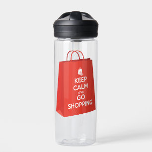 Bouteille D'eau Gardez le calme et aller faire du shopping (sac2)