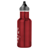 Bouteille D'eau Gardez le calme et la rangée sur (choisissez (Droite)