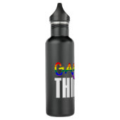 Bouteille D'eau Gay and Thirsty - LGBTQ Pride Flag   (Gauche)