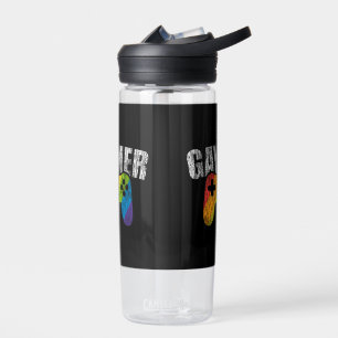 Bouteille D'eau Gaymer Rainbow Drapeau Jeu Lesbienne Gay Bisexual