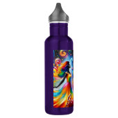 Bouteille D'eau Gemini Twins Couleur et noir et blanc Horoscope (Gauche)