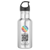 Bouteille D'eau Générateur de code QR & Logo Site Web d'entreprise (Devant)