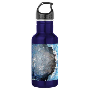 Bouteille D'eau Géode cristal bleu tombé