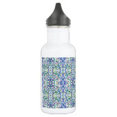 Bouteille D'eau Géométrie bleue et verte (Gauche)