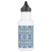 Bouteille D'eau Géométrie bleue et verte (Droite)
