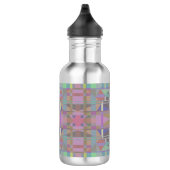 Bouteille D'eau Géométrique vert violet rose (Droite)