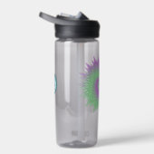 Bouteille D'eau Géométrique Violet et Vert (Droite)