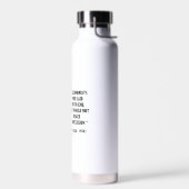 Bouteille D'eau George B. Shaw Si Les Économistes N'Ont Pas Réussi (Gauche)
