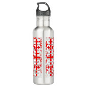 Bouteille D'eau Géorgie Drapeau magnifique patriotique (Dos)