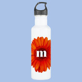 Bouteille D'eau Gerbera Daisy Monogramme initial