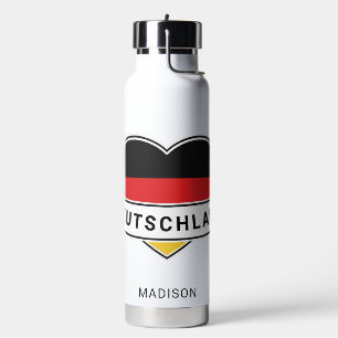 Bouteille D'eau German Love nom personnalisé